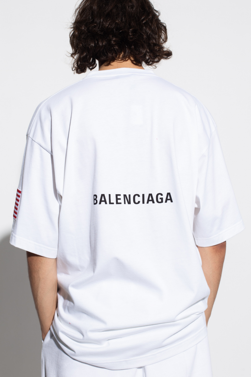 White Logo T-shirt Balenciaga - Vitkac Canada